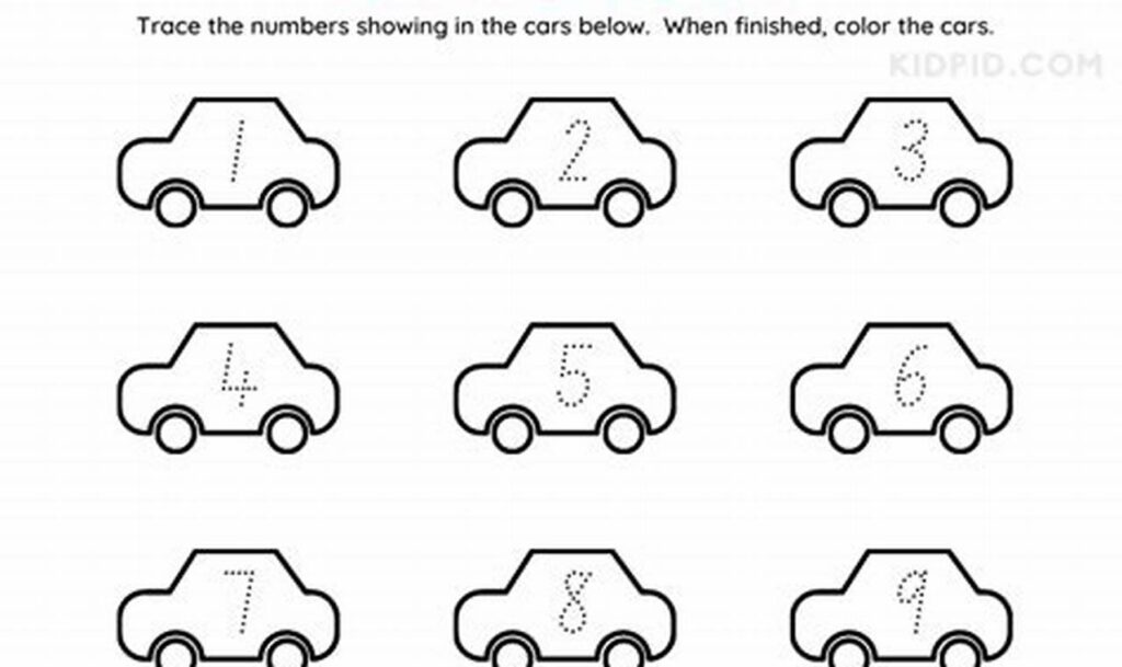 Free Car Tracing Worksheets for Toddlers | Fun Skill Builder!