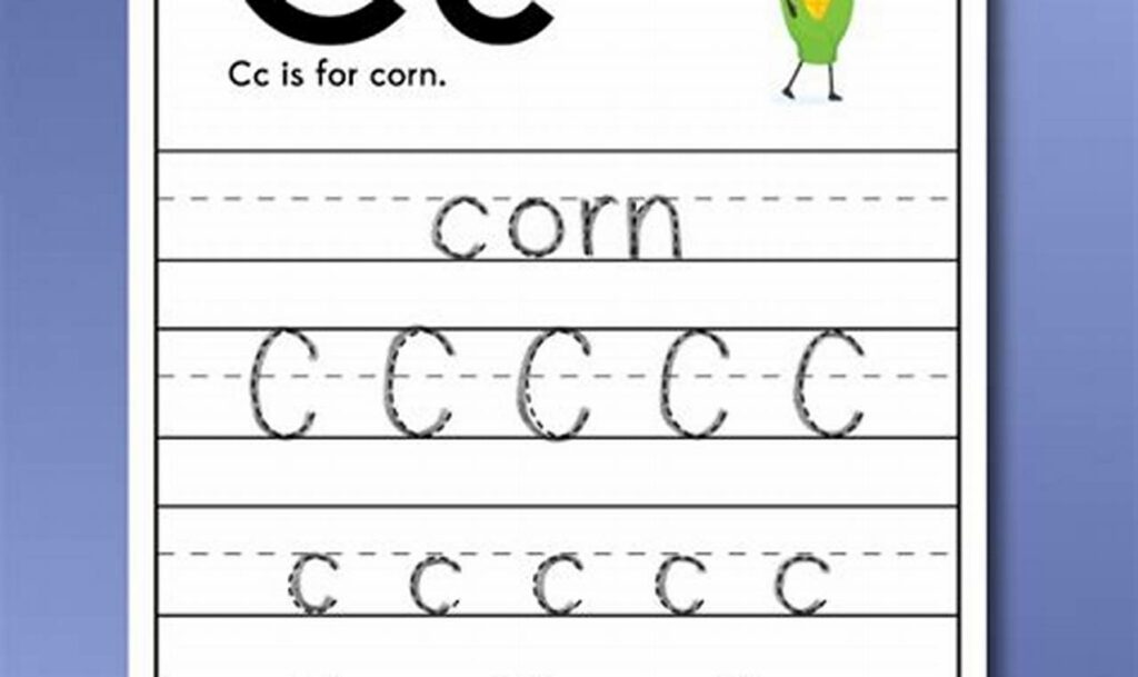 Fun Corn Leaf Tracing: Easy Printables for Young Learners!
