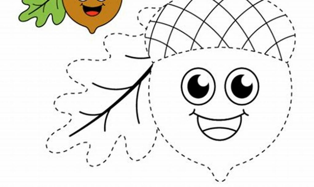 Free Acorn Tracing Worksheets for Toddlers: Fall Fun!