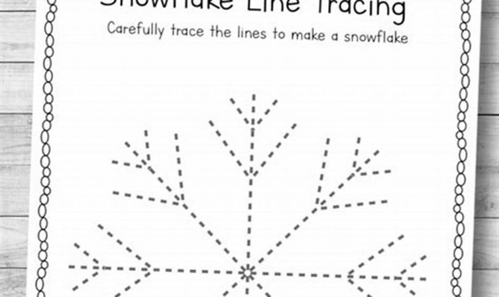 Fun with Snowflake Tracing: Winter Wonderland for Toddlers