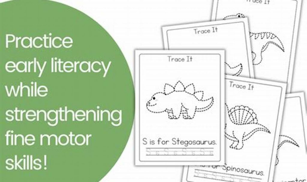 Free Dinosaur Tracing Worksheets for Kids! Fun Dino Printables