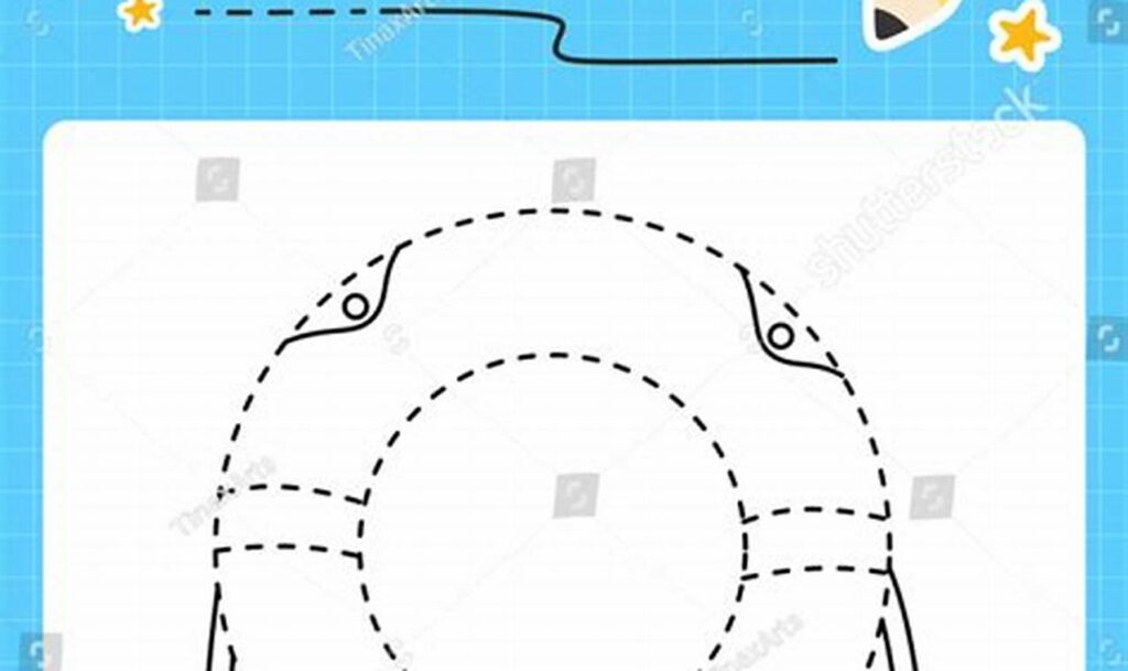 Fun Swimming Cap Tracing: Easy Shapes for Kids