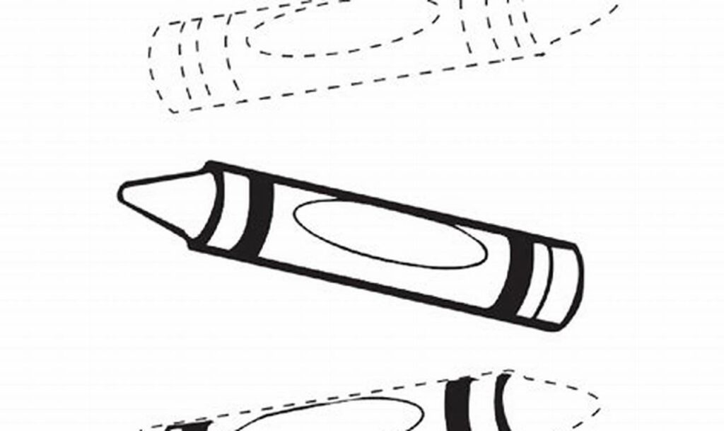 crayon box tracing for young learners art