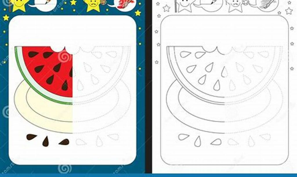 Fun Watermelon Slice Tracing: Fine Motor Skills Boost!
