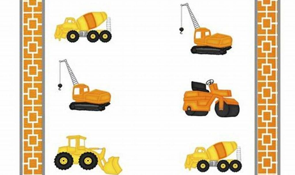 Fun! Construction Vehicle Tracing: Big Machines for Kids