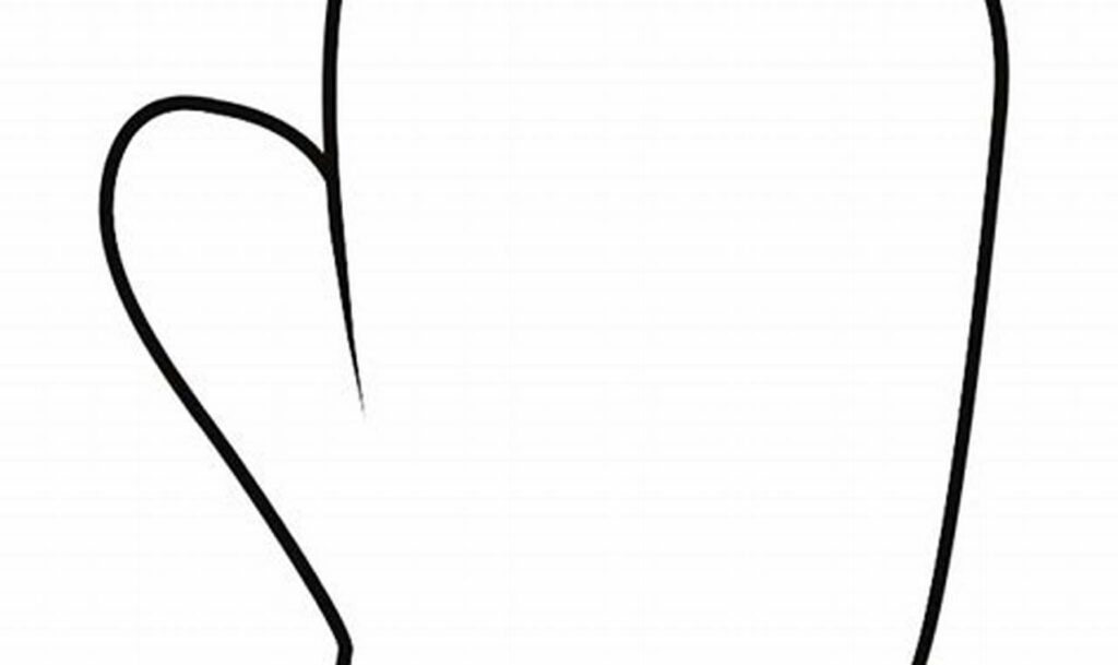 Free Mittens Outline Tracing for Toddlers: Winter Fun!
