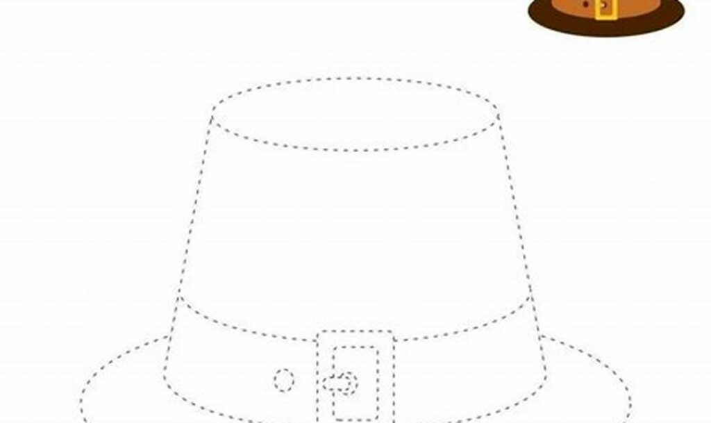 Fun Pilgrim Hat Tracing Worksheets for Thanksgiving - Free!