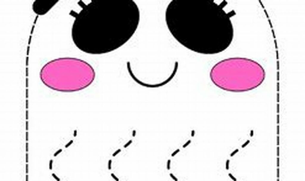 ghost mouth tracing for toddlers spooky