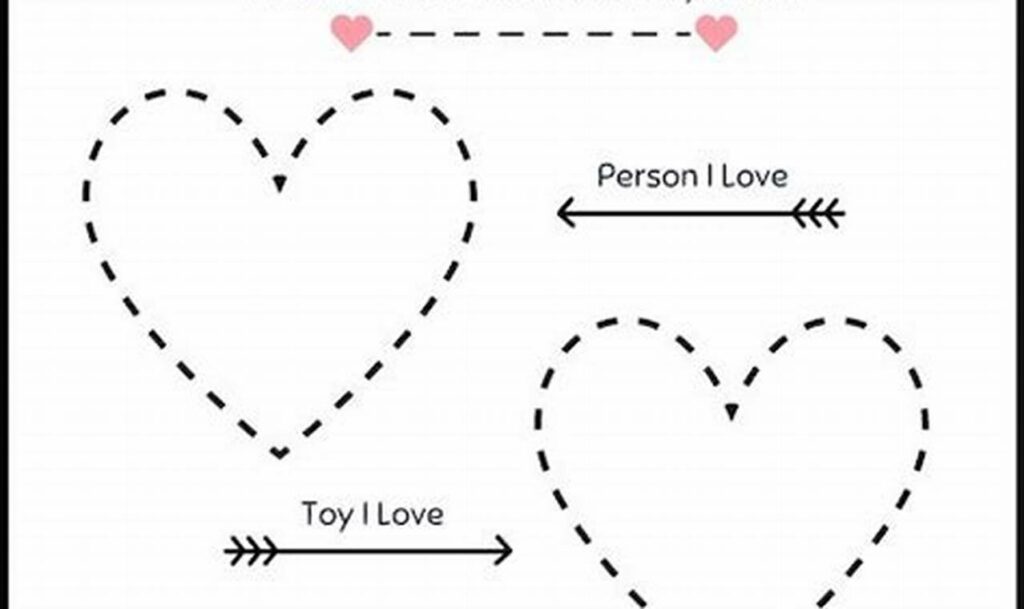 Fun Valentine's Heart Tracing for Kids: Simple Printables