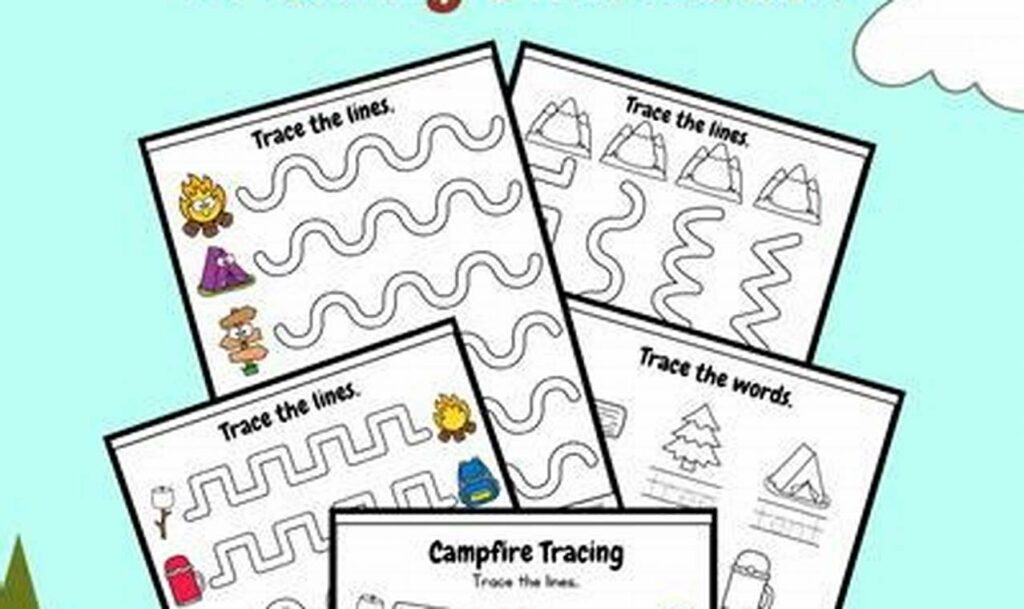 campfire smoke tracing for young learners nature