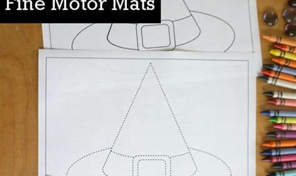 Free Witch Hat Tracing Sheets: Halloween Fine Motor Fun!