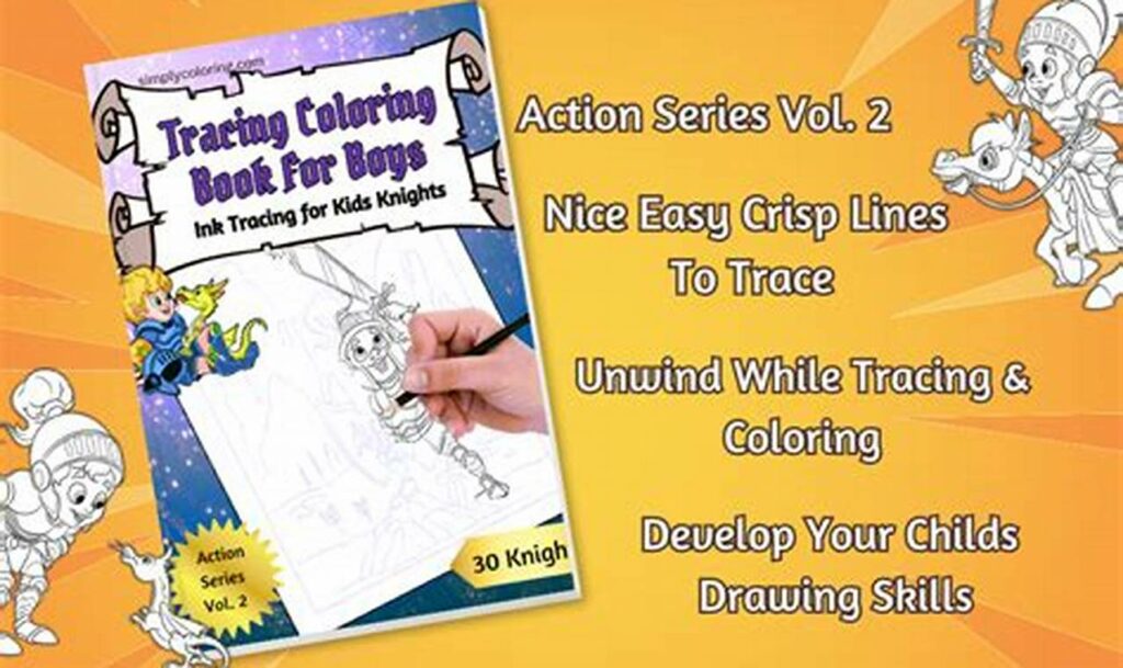 knight tracing sheets for boys pre-k