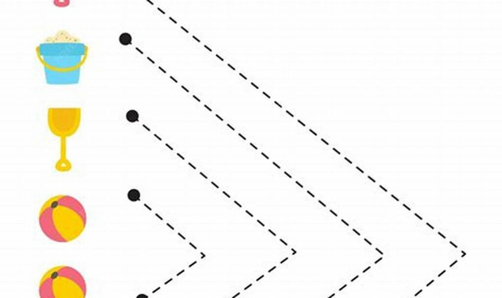 Free Beach Vacation Tracing for Kids Summer Fun!