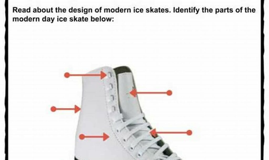 ice skate boot laces tracing for kids winter sports