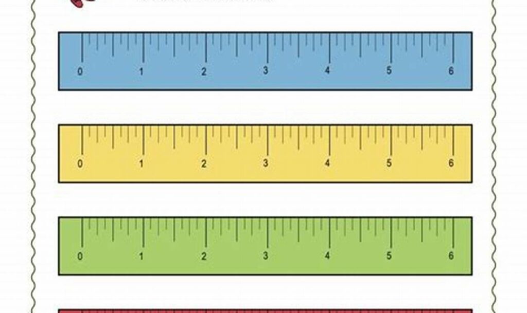 ruler inch tracing for toddlers math
