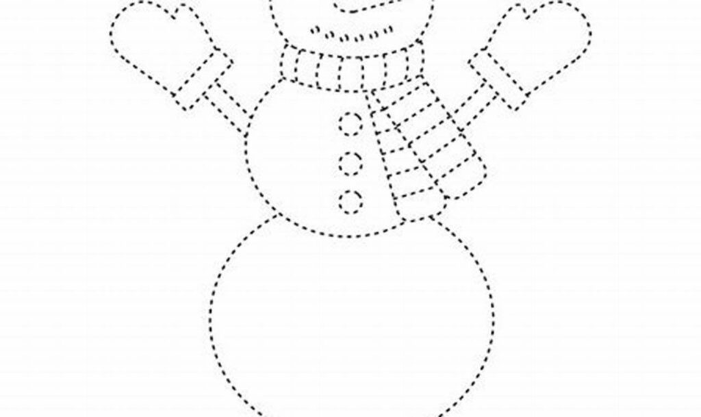 Free Snowman Tracing Activities for Winter Fun