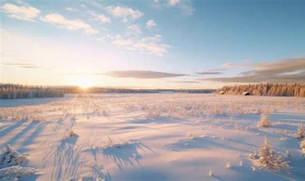 snowy field tracing for young learners winter scenery