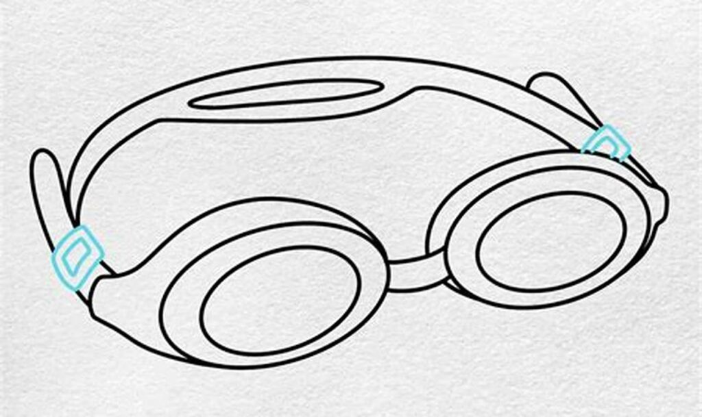 swimming goggle tracing for toddlers