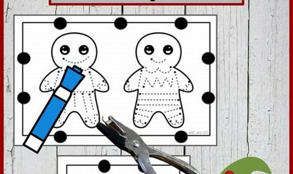 Festive Fun: Gingerbread House Tracing - Fine Motor Skills Christmas!