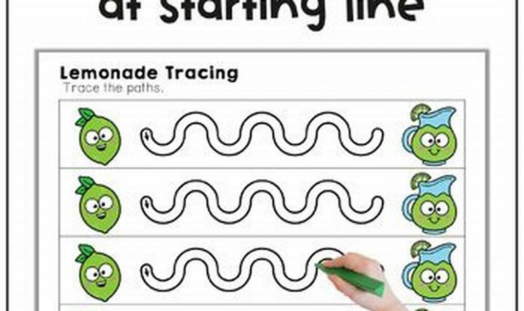 Learn to Trace: Lemonade Pitcher Handle Fun for Kids!
