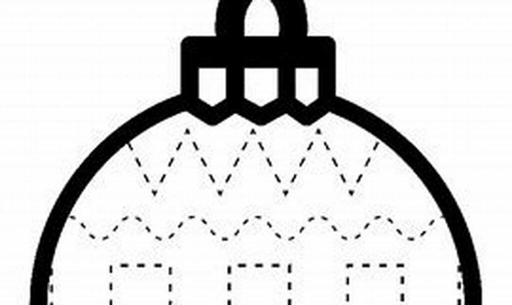 Fun with Ornament Hook Tracing for Toddlers - Festive Fun!