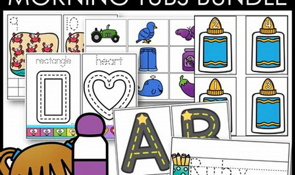 Fun Morning Tubs: Tracing for Little Hands!