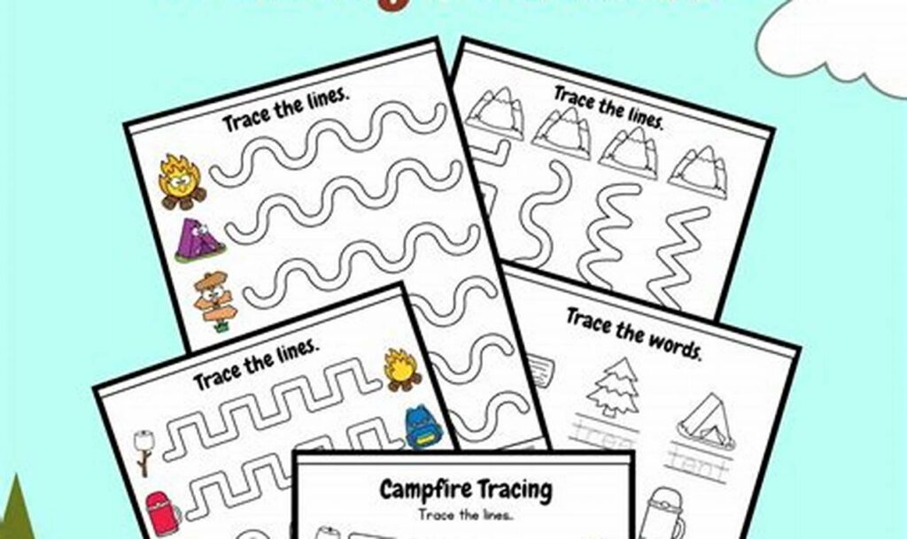 Fun Campfire Log Tracing for Toddlers: Printables & More!
