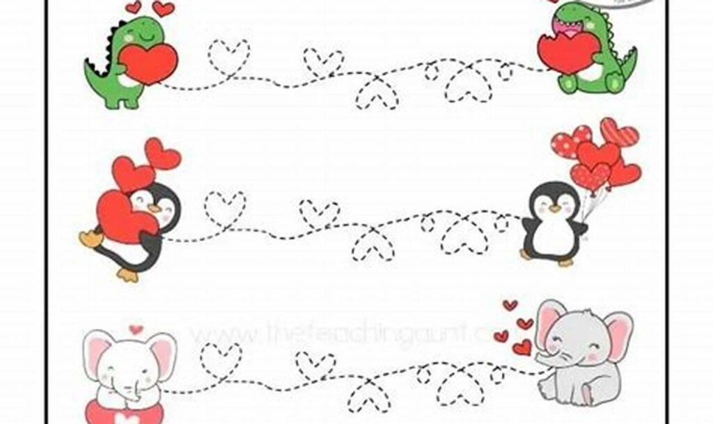 Free Cupid Tracing Sheets for Valentine's Fun