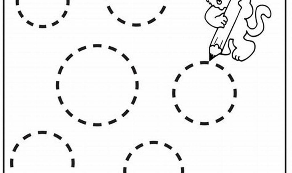 Fun Circle Tracing: Worksheets for 3 Year Olds (Large)