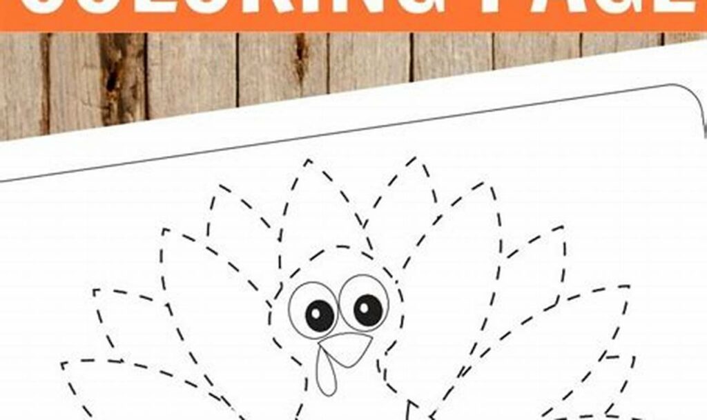 turkey leg tracing for kids thanksgiving
