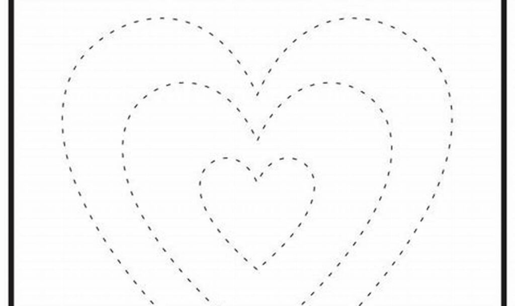 Free Valentine's Heart Tracing Activities for Kids Fun!
