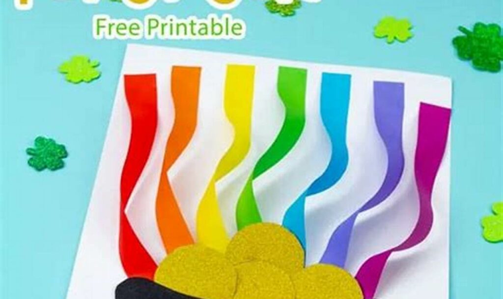 Free Rainbow Pot of Gold Tracing Fun for Toddlers!