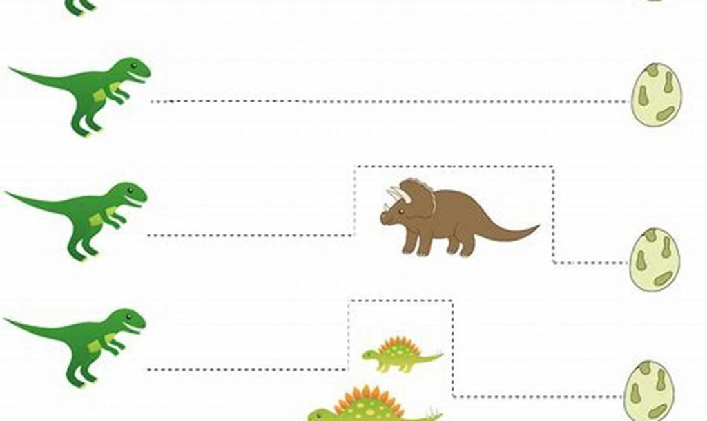 dinosaur tracing worksheets for young children pre-writing