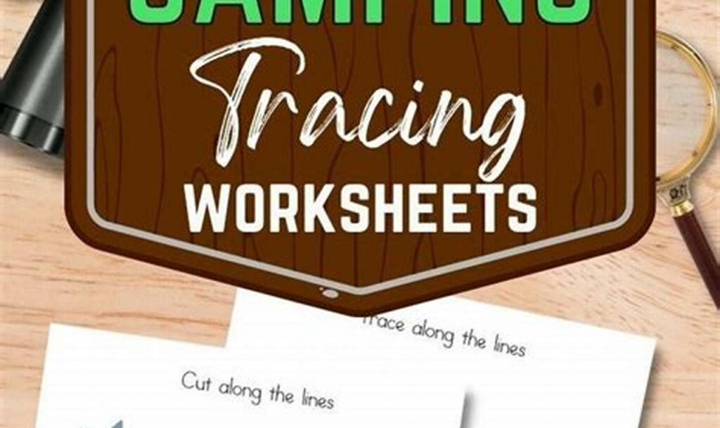 camping stove tracing for toddlers