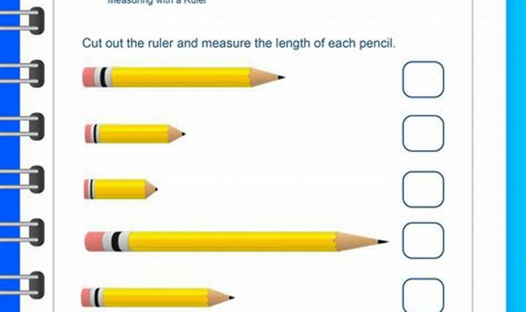 ruler tracing worksheets for kindergarteners measurement