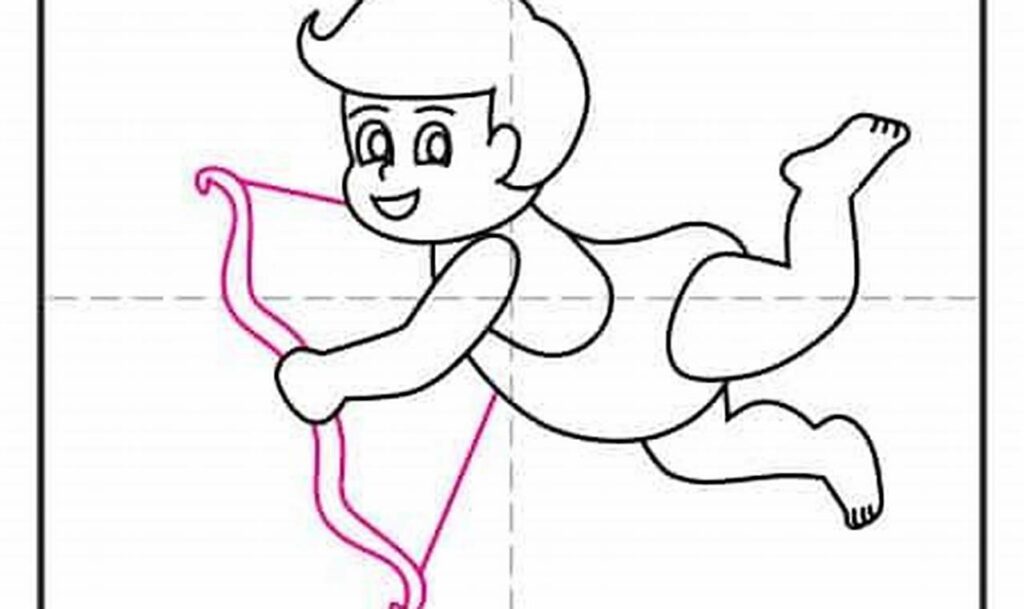 cupid's wing tracing for toddlers