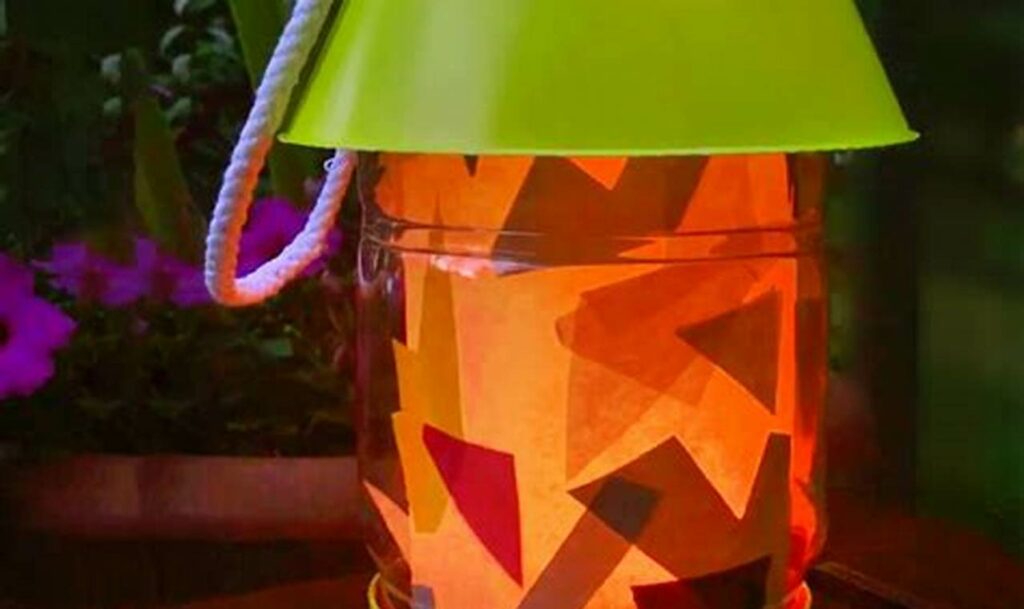 camping lantern tracing for kids outdoor