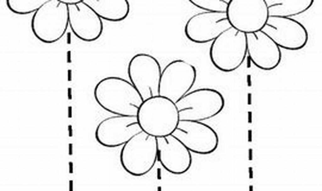 Fun Flower Stem Tracing for Young Children: Printables!