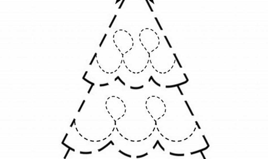 Free Christmas Tree Tracing Pages for Kids: Festive Fun!