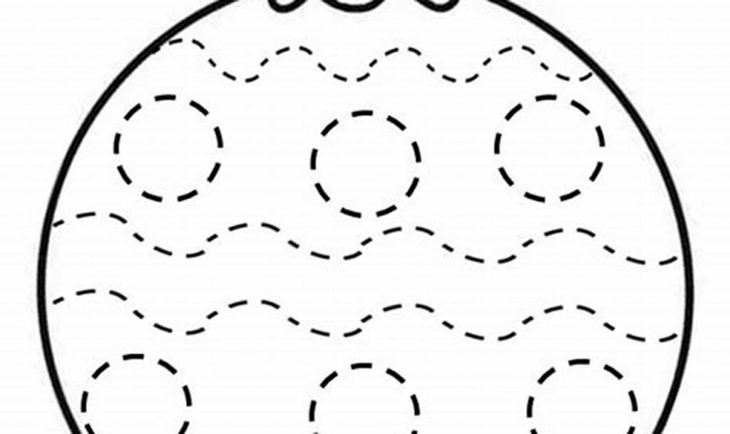 Free Ornament Hanger Tracing for Toddlers: Festive Fun!