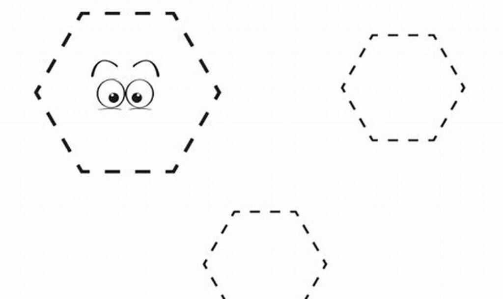 Free Hexagon Tracing for Kindergarten: Shape Fun!