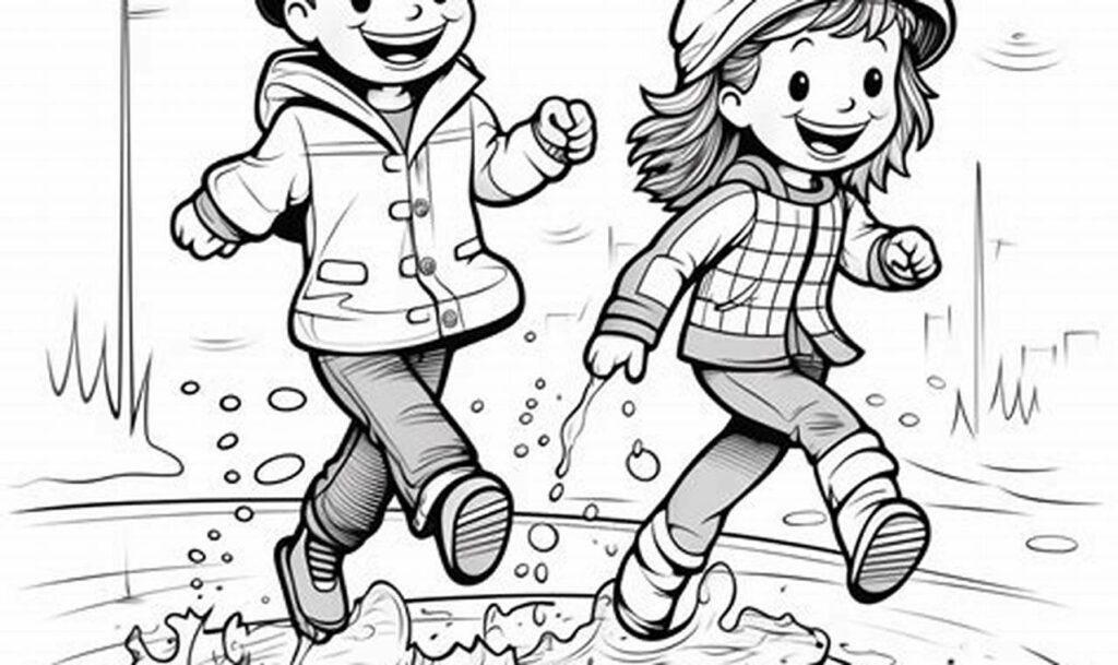 Rainy Day Fun: Puddle Tracing Pages for Kids!