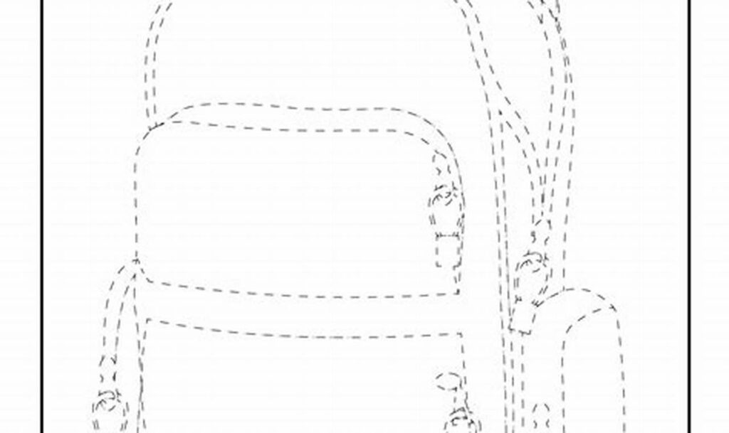 Fun With Backpack Zipper Tracing for Kids - Free Printable!