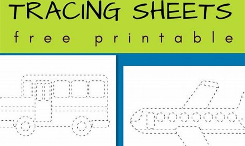 transportation tracing for toddlers easy printable