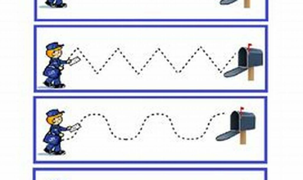 Free Mail Carrier Tracing: Worksheets for Young Learners Fun!