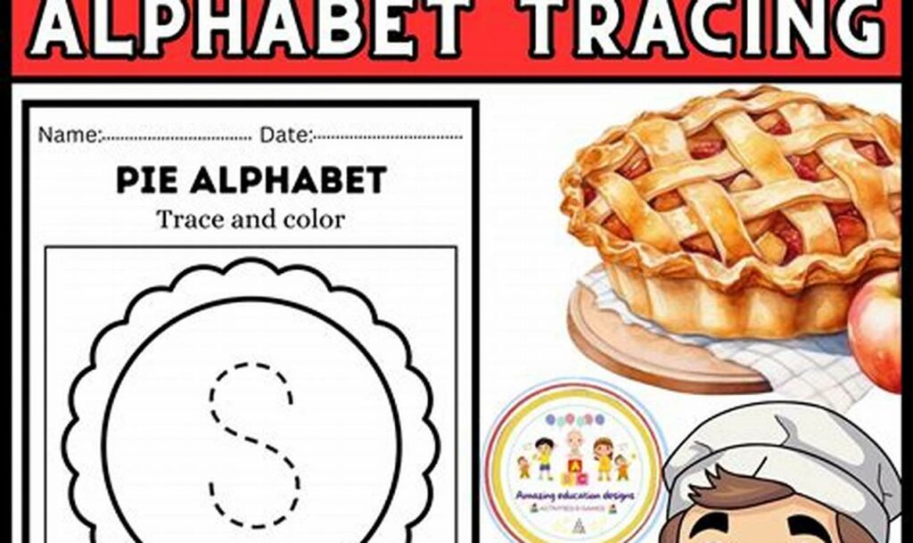 Fun Food: Pie Slice Tracing Pages for Kids!