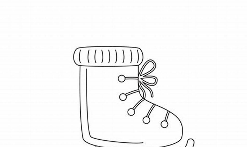 Fun Winter: Ice Skate Boot Tracing for Kids - Free!