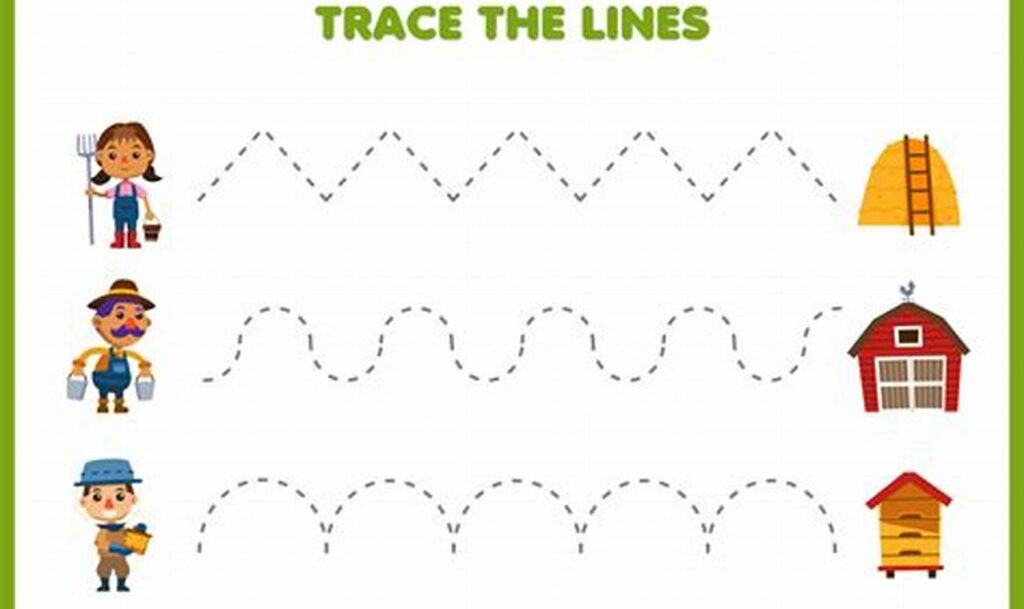 Fun Farmer Tracing for Young Children: Learn & Play!