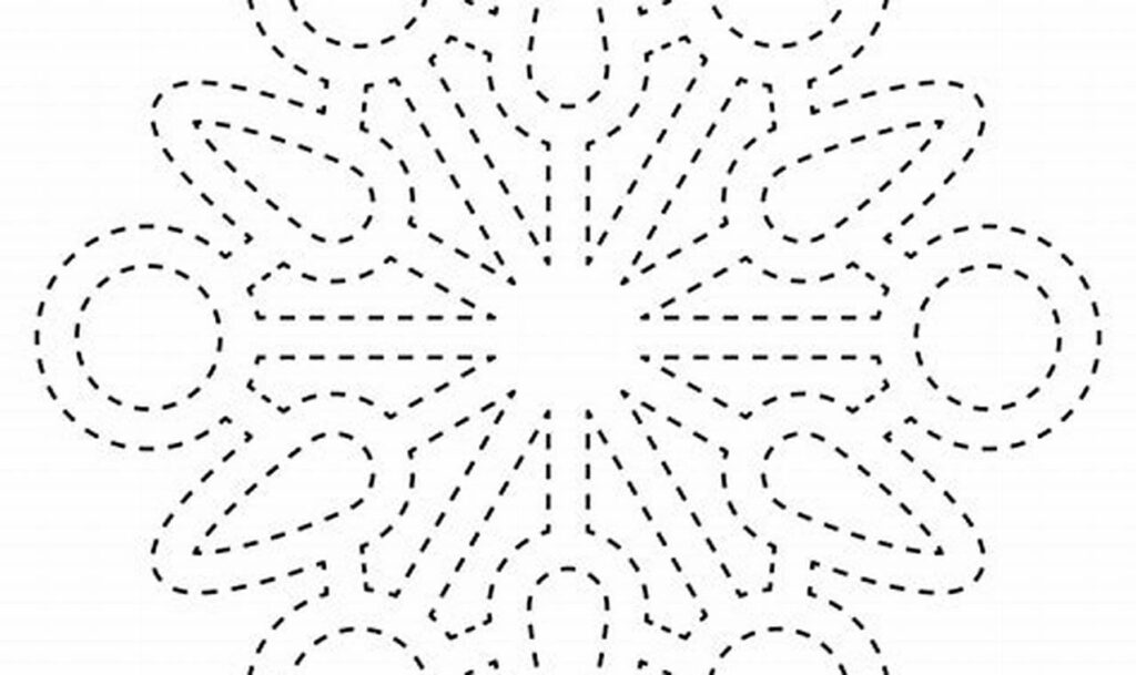 Winter Art Fun: Snowflake Swirl Tracing for Kids