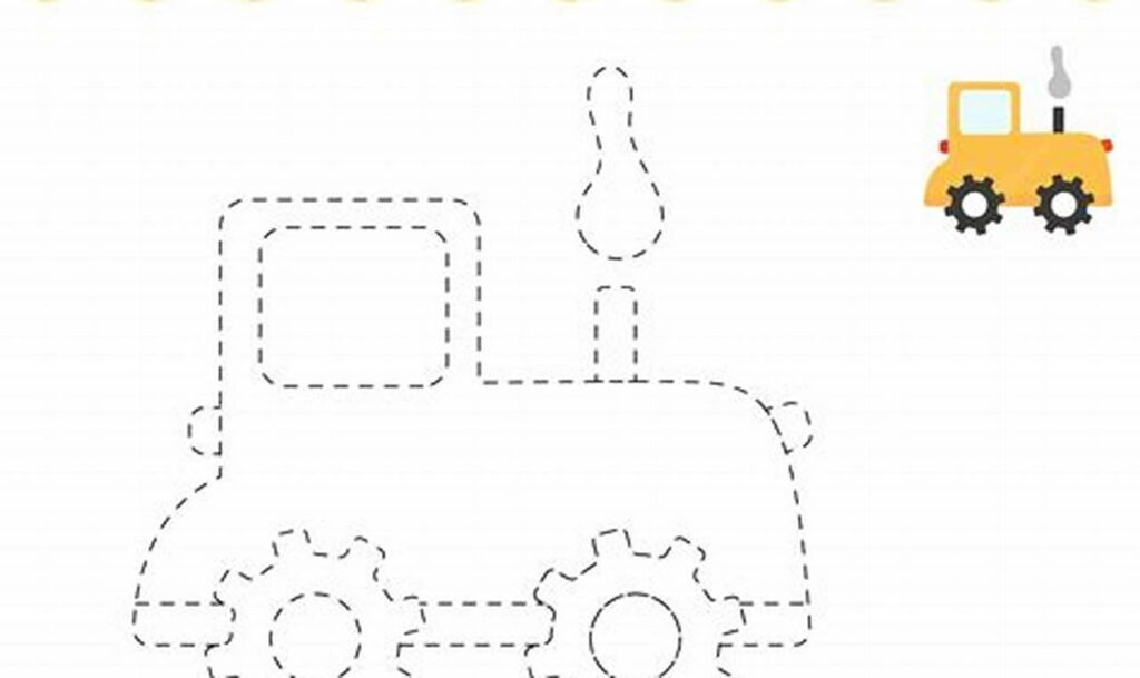 Free Tractor Tracing Worksheets: Farm Fun for Kids!